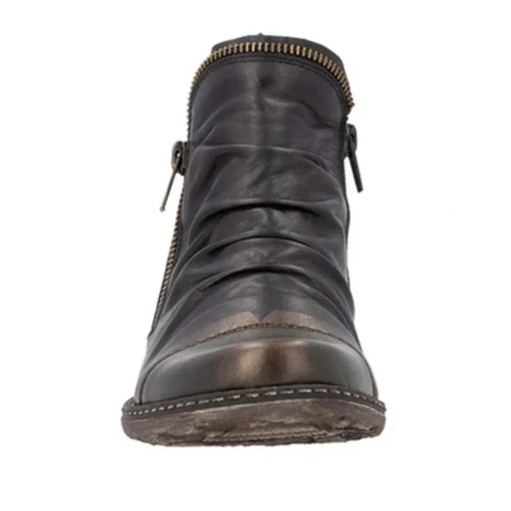 Remonte Chandra 80 Women's Leather Chelsea Ankle Boots size 8 Block Heel new - Picture 10 of 13
